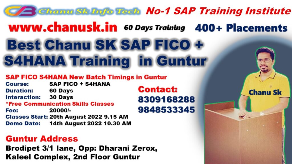 Best SAP FICO S4HANA Training In Guntur