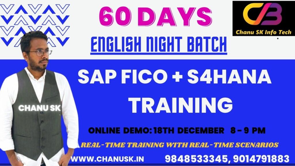 SAP FICO + S4HANA Training in English