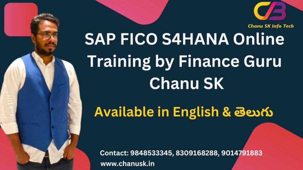 SAP FICO Online Training by Finance Guru Chanu SK