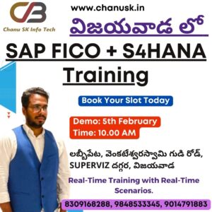 SAP FICO Training In Vijayawada Branch